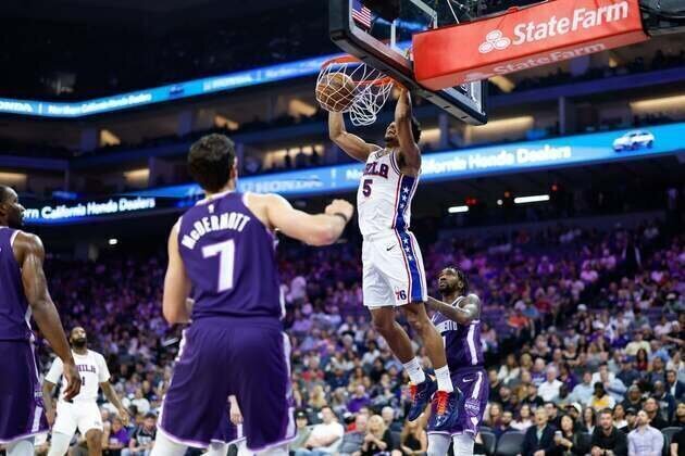 Sixers trio pours in 97 points en route to demolition of Kings