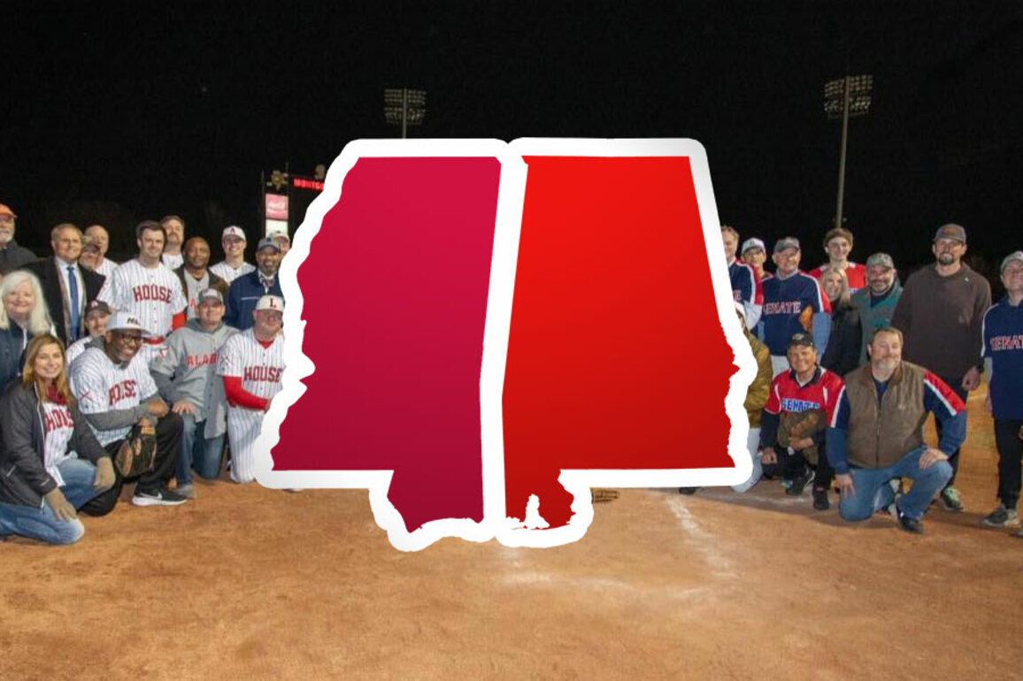 Alabama, Mississippi lawmakers return for second charity softball showdown in Montgomery