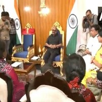 Union Minister Sukanta Majumdar meets Bengal Governor CV Ananda Bose with victims of Murshidabad violence