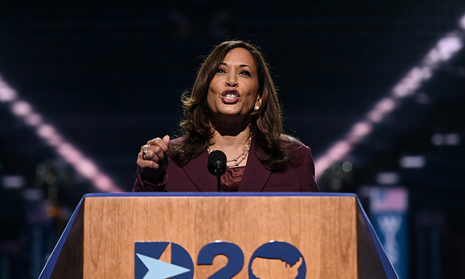 History maker Harris condemns Trump's leadership 'failure' 