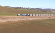  CBH's trains have moved more than 50 million tonnes of grain. Image courtesy CBH.