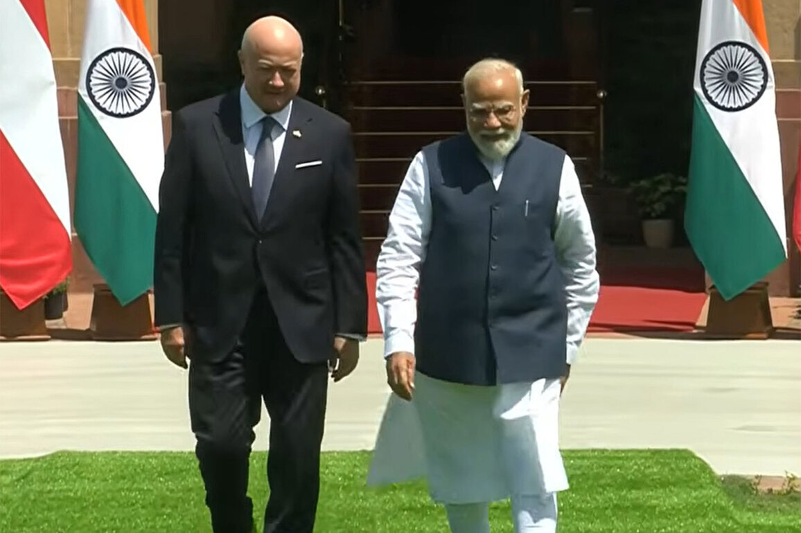 PM Modi meets Austrian Chancellor Christian Stocker