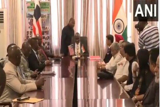 Shrikant Shinde-led all-party delegation holds meeting with Liberian Speaker