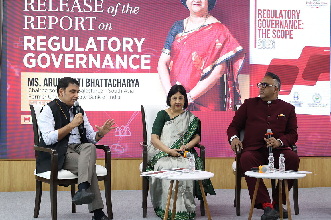 Regulations Have Become Micro In Nature, Former SBI Chairperson Arundhati Bhattacharya at the Release of Report on Regulatory Governance by JGU