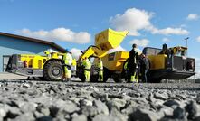 The newly arrived Scooptram ST14 battery and Minetruck MT42 battery at Agnico Eagle’s Kittilä mine in Finland