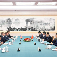 CHINA-BEIJING-WANG XIAOHONG-U.S. AMBASSADOR-MEETING (CN)