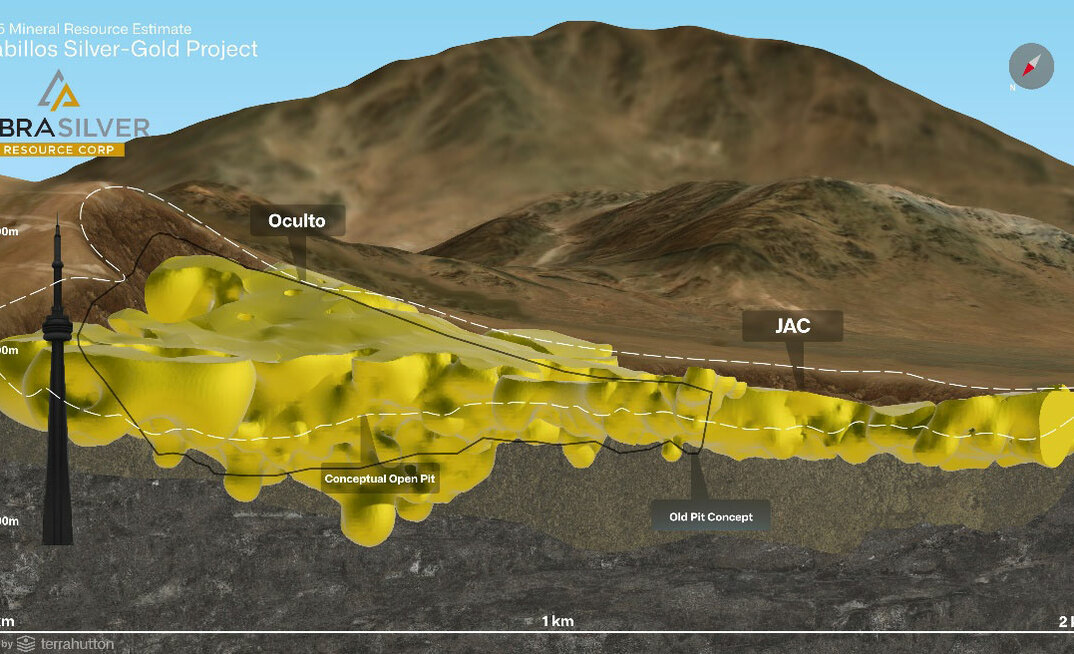 Visualization of Oculto and JAC resources at Diablillos in Salta, Argentina
