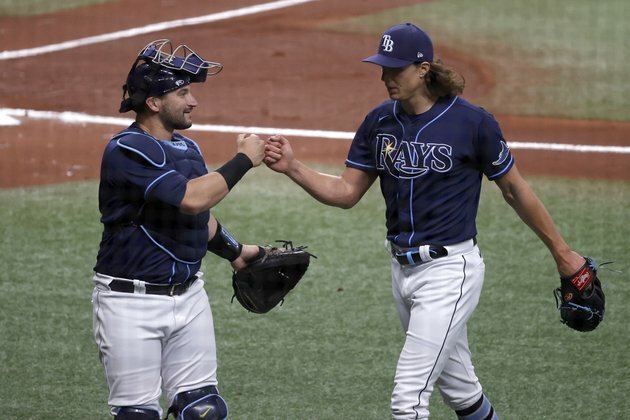 MLB roundup: Tyler Glasnow, bullpen carry Rays past Angels