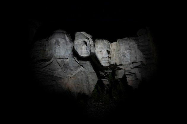 Trump at Mt. Rushmore - Masks, Social Distancing Not Required