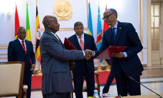 Museveni, Kagame meet in Angola Museveni, Kagame meet in Angola