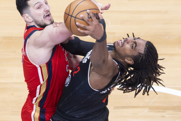 (SP) CANADA-TORONTO-BASKETBALL-NBA-PELICANS VS RAPTORS