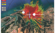 The LiDAR image showing the Port Hedland dust plume.