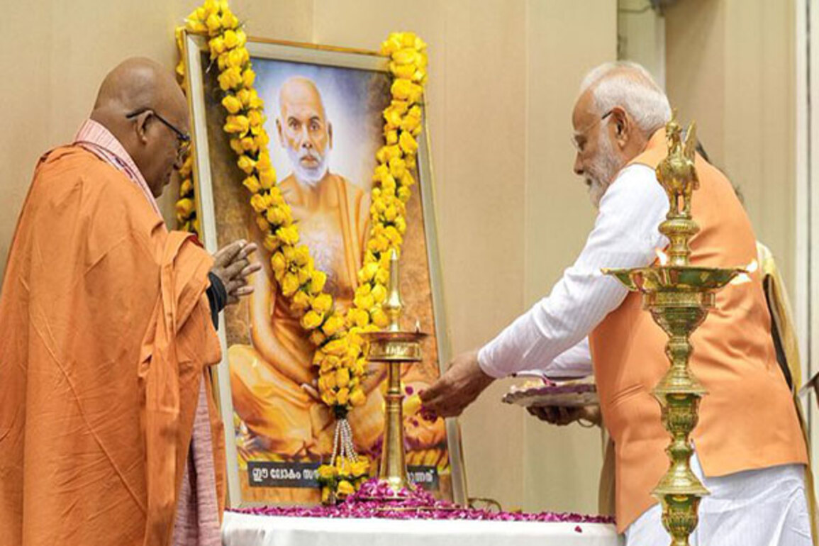 PM Modi pays tribute to social reformer Sree Narayana Guru