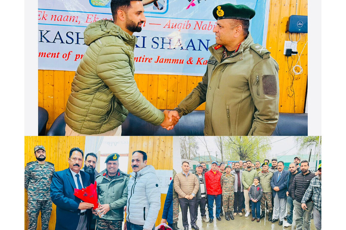 J&K's rising star cricketer Auqib Nabi Dar honoured by BCF at felicitation ceremony in Baramulla