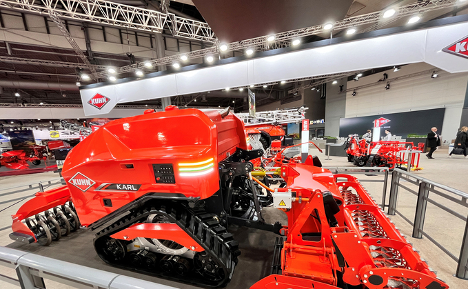 Kuhn's Karl concept is an diesel hybrid autonomous tractor designed to work individually or as part of a team of machines. 