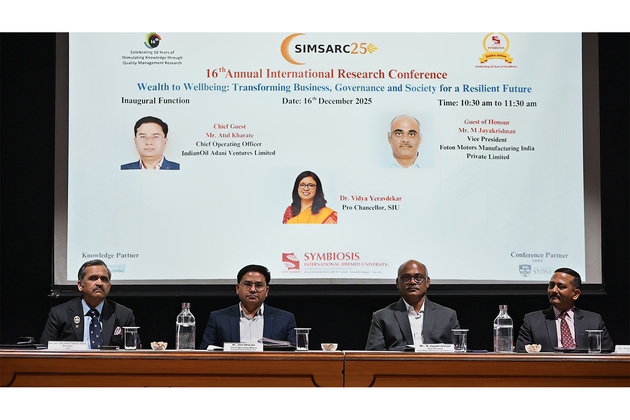 SIMS Pune Hosts 16th International Research Conference, SIMSARC'25, on 'Wealth to Wellbeing'