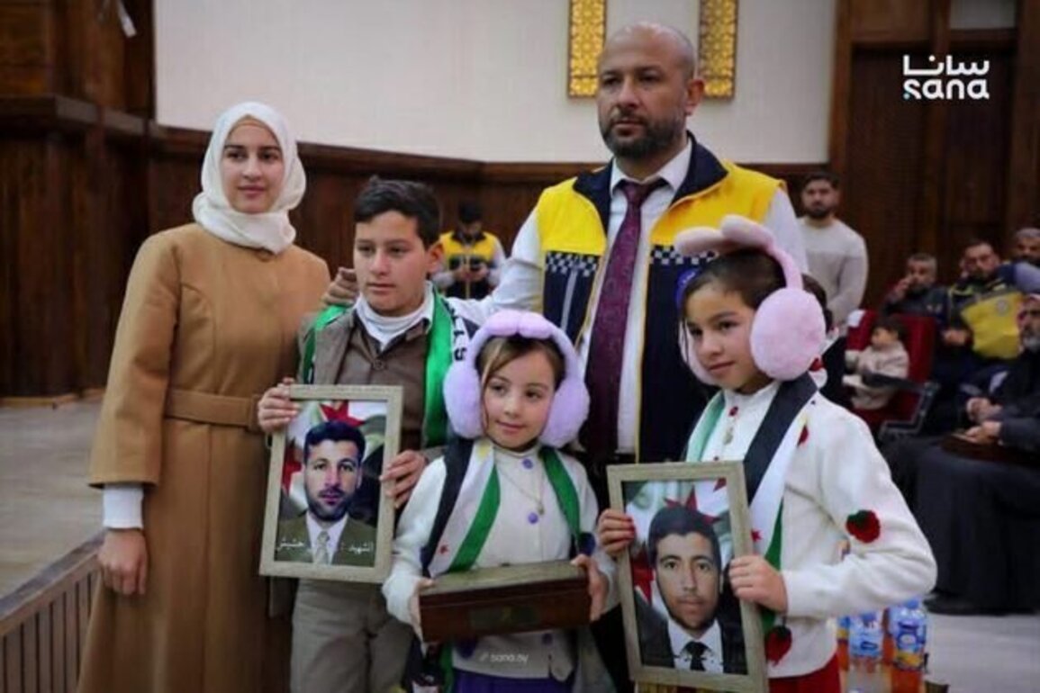 Families of Syrian Civil Defense martyrs and wounded honered in Idleb