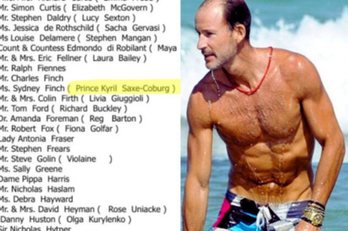 Bulgarian Prince Kyril Mentioned in the Epstein Files