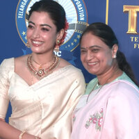 Newlywed Rashmika Mandanna attends TGFA 2025 with mother-in-law, wins big for 'The Girlfriend'