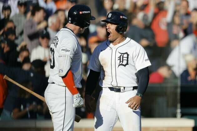 Tigers smack 3 HRs in rout of Mariners to even ALDS