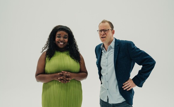 Lolly Adefope (left) and Robert Webb (right) to star in green pension short film series | Credit:Make My Money Matter 