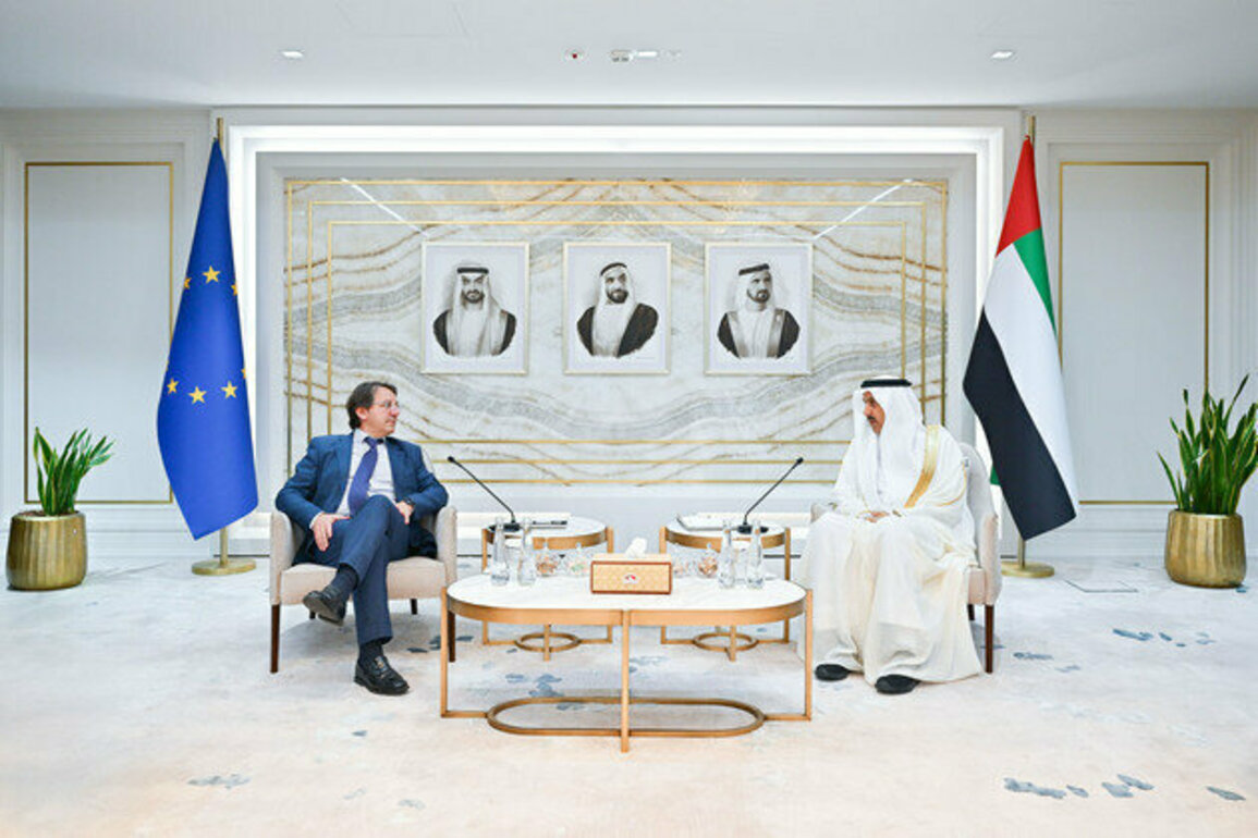 Saqr Ghobash receives Chair of European Parliament's Subcommittee on Tax Matters
