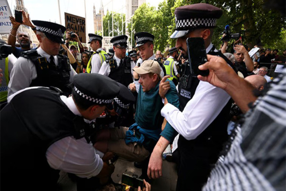466 arrested in London protest backing banned Palestine Action