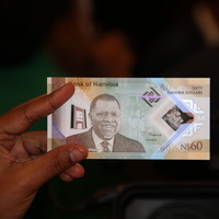 NAMIBIA-WINDHOEK-COMMEMORATIVE BANKNOTE-LATE PRESIDENT GEINGOB-LAUNCH