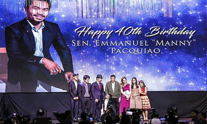 'Stronger, faster' Pacquiao turns 40 with lavish birthday bash 'Stronger, faster' Pacquiao turns 40 with lavish birthday bash