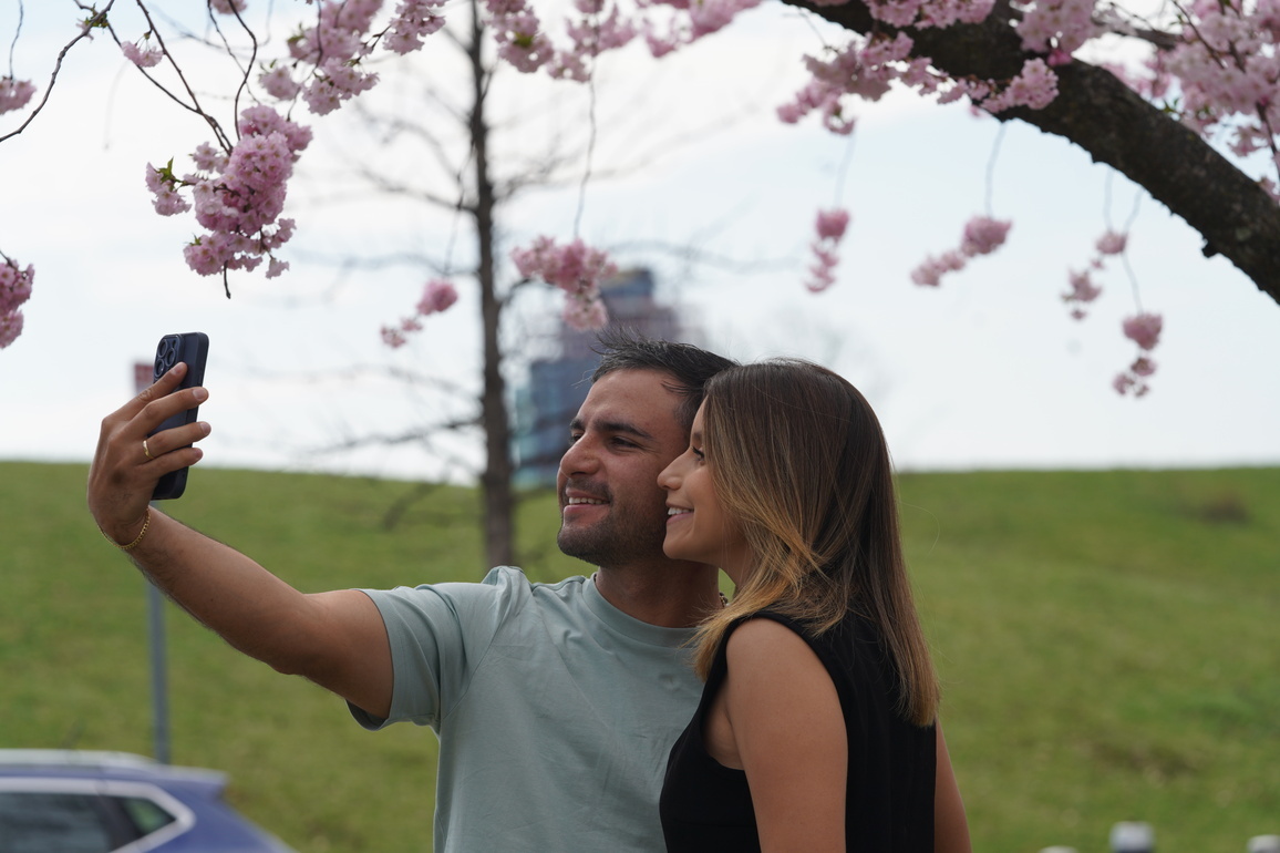 U.S.-NEW YORK-SPRING-CHERRY BLOSSOMS