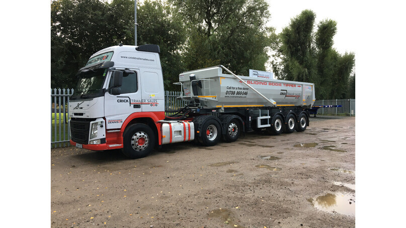 New Sliding Bogie Tipper with Hydraulic Drive Axle delivers 50% more payload in adverse off-road environments. 