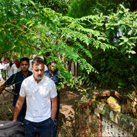 Rahul Gandhi visits flood-affected areas of Punjab, takes stock of relief efforts