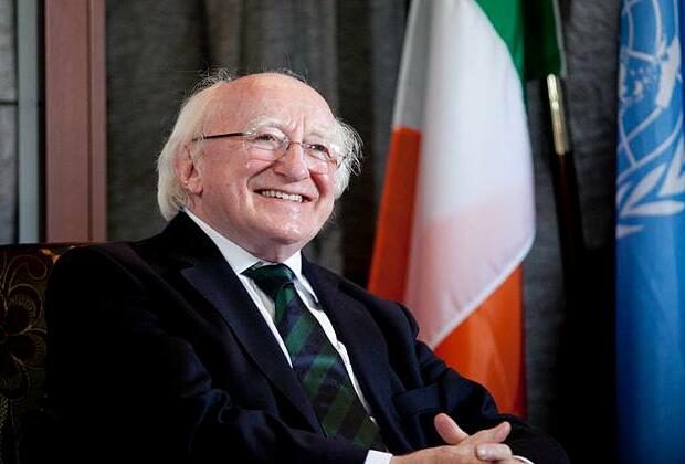 Ireland President Higgins to remain in hospital 'as precaution'