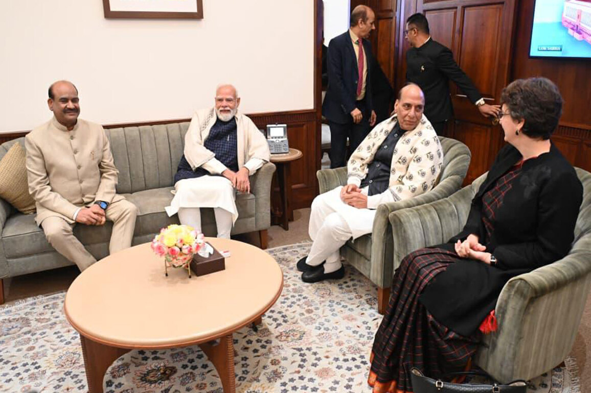 Lok Sabha speaker Om Birla meets party leaders on conclusion of Winter Session of Parliament 2025