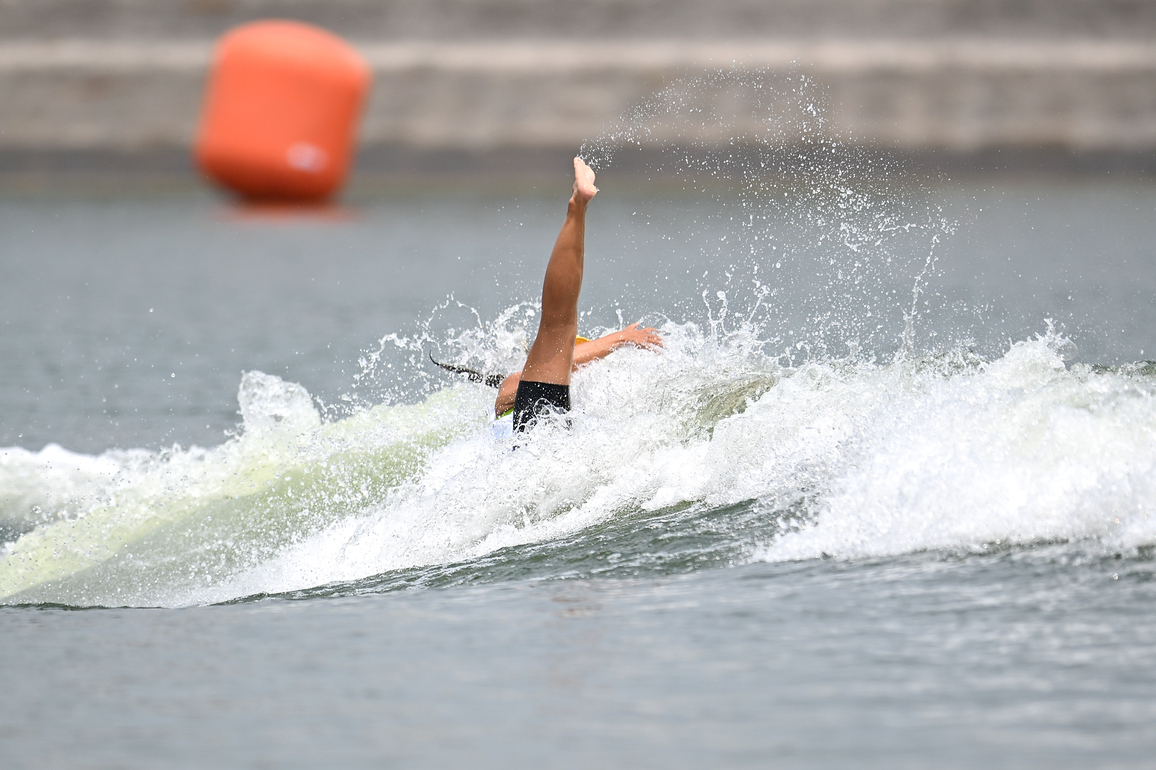 (SP)CHINA-CHENGDU-THE WORLD GAMES 2025-WATERSKI & WATERBOARD-WOMEN'S-WAKE SURF SKIM-SEMIFINAL (CN)