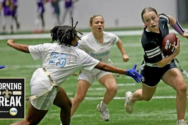 Morning Break: Saints host Louisiana Girls Flag Football Playoffs