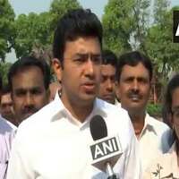 "Congress working as biggest PR of Pakistan": BJP's Tejasvi Surya after party's 'Gayab' jibe at PM