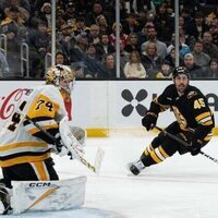 Gold medalist Jeremy Swayman shines in net as Bruins nip Penguins