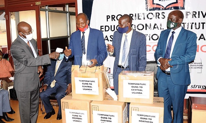 Private schools get temperature guns worth sh240m Private schools get temperature guns worth sh240m