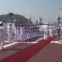 Russian warship participates in Indian naval drills 