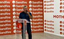 Sandfire's Karl Simich at Motheo earlier this year