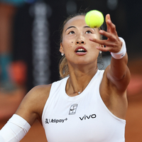 (SP)ITALY-ROME-TENNIS-WTA-ITALIAN OPEN-MAGDALENA FRECH VS ZHENG QINWEN