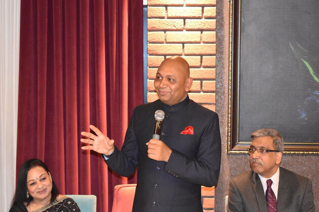 Ambassador to Azerbaijan Abhay Kumar interacts with Indian Community in Baku