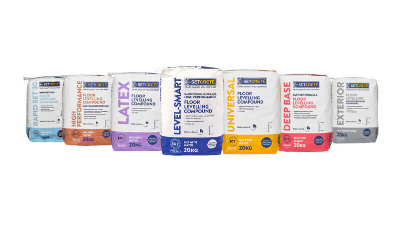 Robert Price Builders' Merchants now stocking Setcrete floor levelling compounds