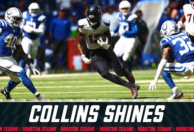 WR Nico Collins has another big day in Indianapolis