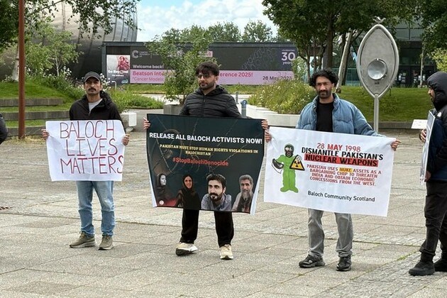 Baloch community protests in Scotland, Finland; demand global accountability for Balochistan