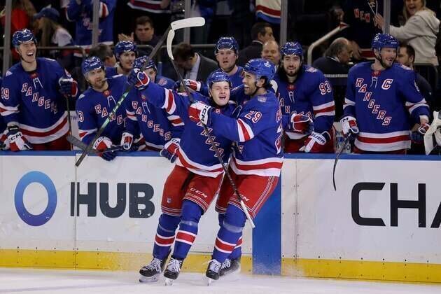 Milestones abound for youngsters as Rangers wallop Blackhawks