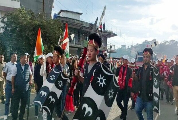 'Tribal March' marks the start of 'Janjatiya Gaurav Divas 2023' in Kohima