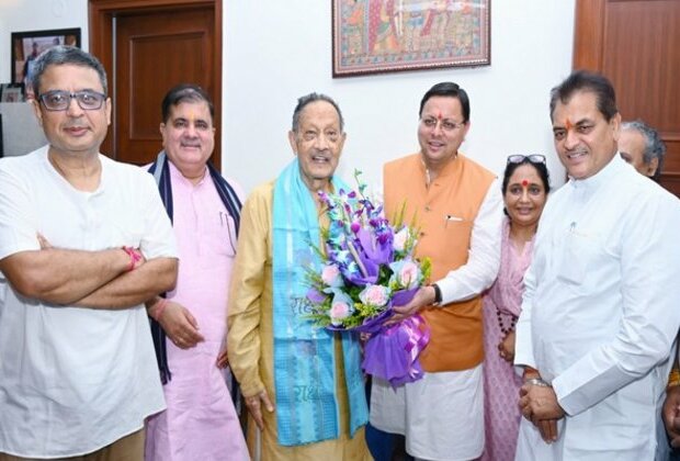 Uttarakhand CM Dhami visit ex-CM BC Khanduri on his birthday, extend greetings