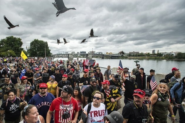 No Major Incidents At Portland Right-Wing Rally